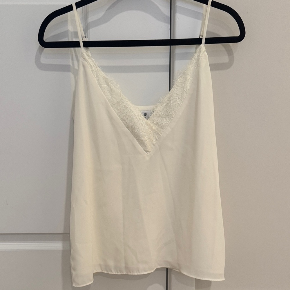 Socialite Cream Lace Trim Camisole